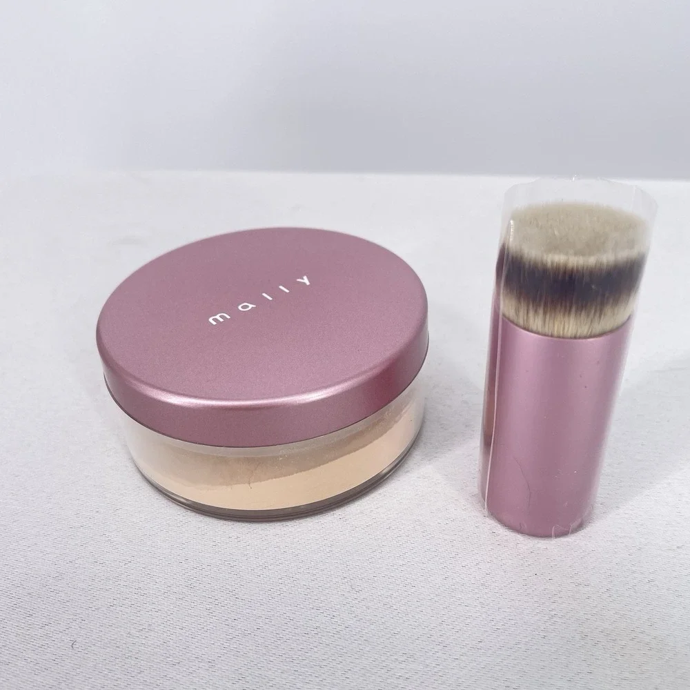 Mally Poreless Perfection Skin Finisher Loose Powder in FAIR/LIGHT w/ Brush New‎